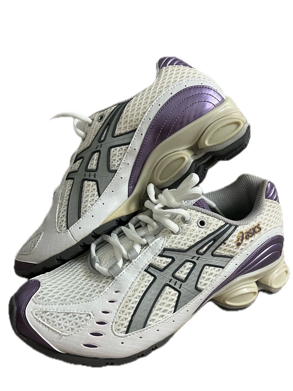 ASICS Vintage Sneakers Lilac and Silver Women's White & Purple Running Shoes